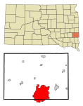 Minnehaha County South Dakota Incorporated and Unincorporated areas Sioux Falls Highlighted